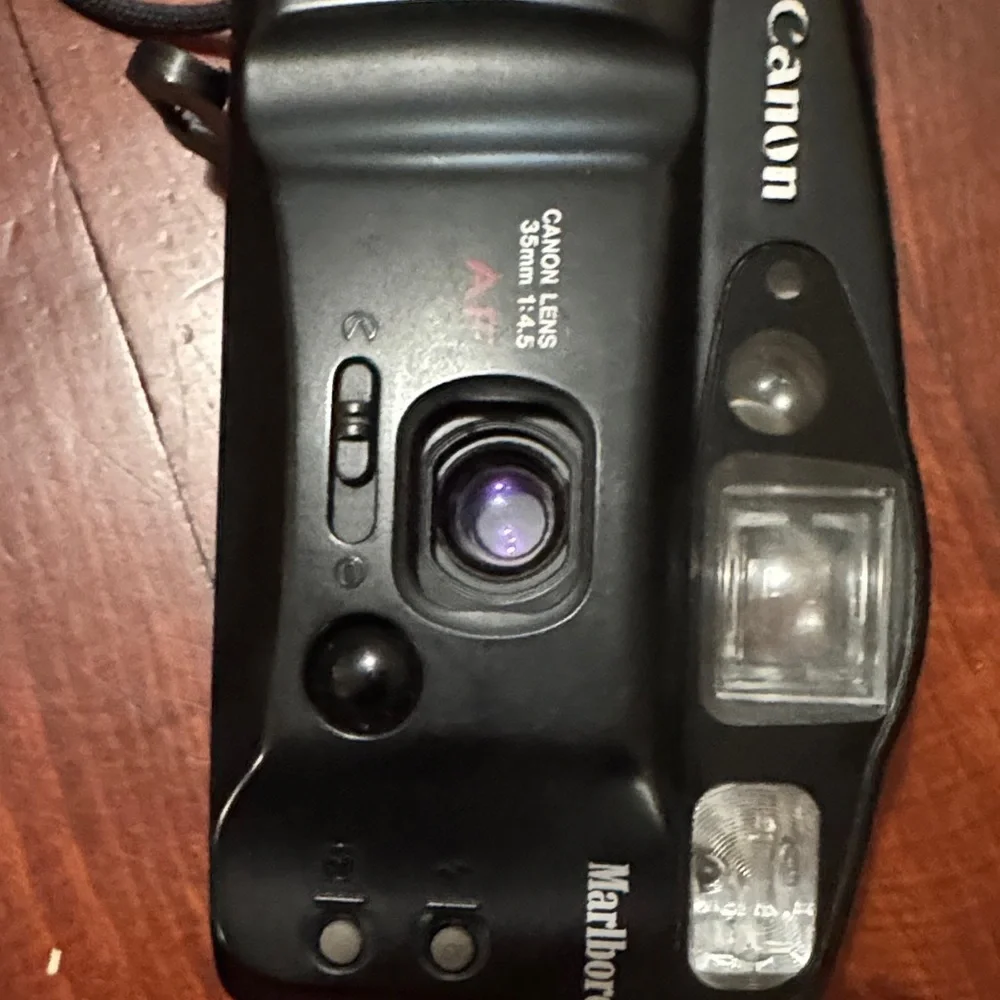 Canon Black Film Camera with Strap